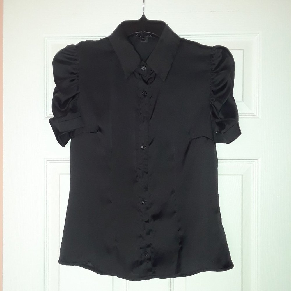Forever 21 Sheer Black Shirt